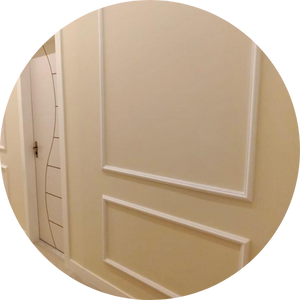 Boiserie moldura de gesso para embelezar paredes
